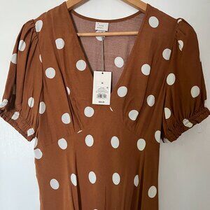 A New Day Polka Dot Maxi Dress - Brown